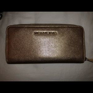 Michael Kors Gold Wallet